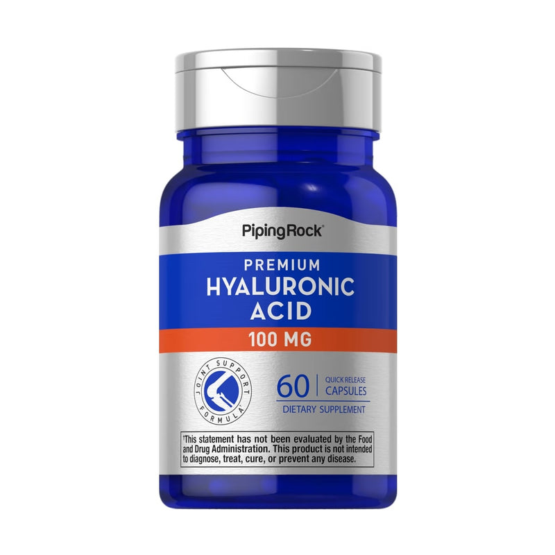 Acido Hialuronico Hyaluronic Acid Premium 100 Mg 60 caps Piping Rock