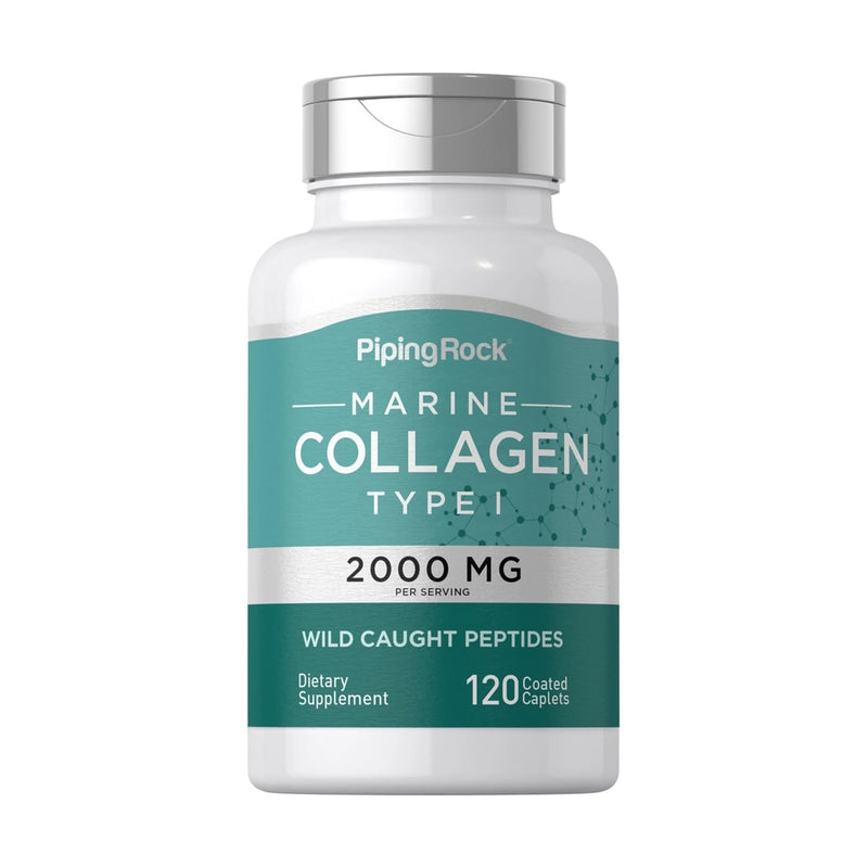 Colageno Marino Marine Collagen Tipo 1 2000 Mg 120 Tablets Piping Rock