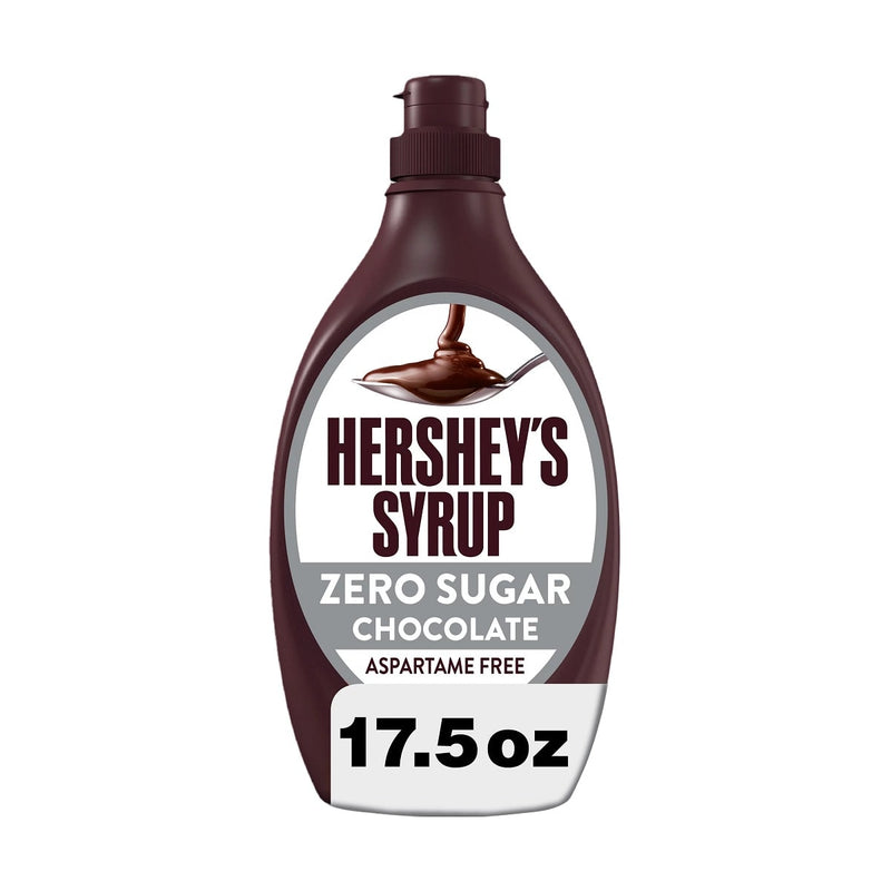HERSHEY'S Sugar Free Syrup Chocolate Jarabe Libre Azucar Zero Sugar 17 Oz