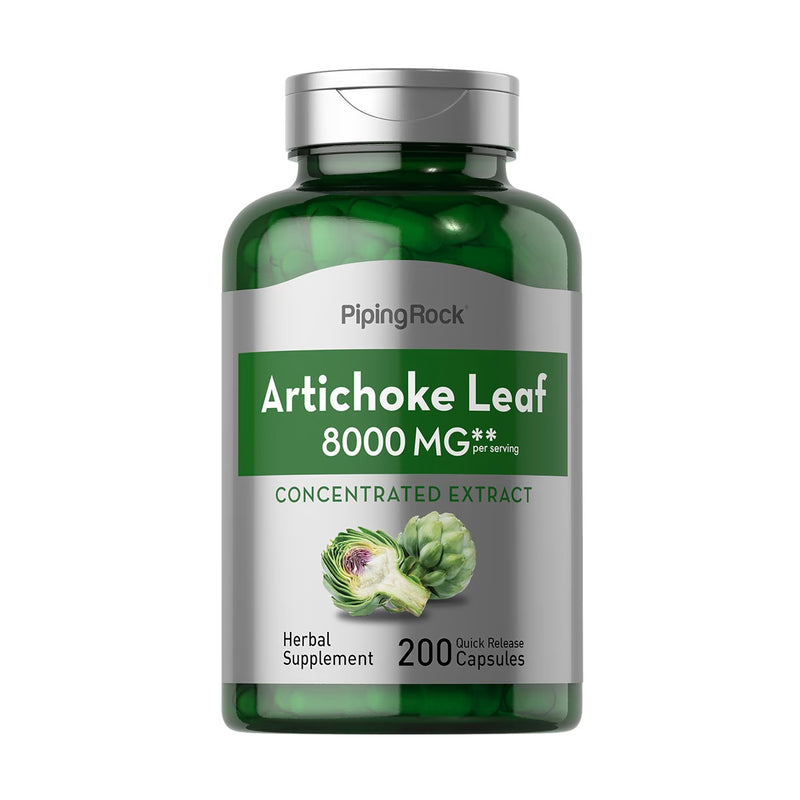 Hoja Alcachofa Artichoke Leaf Extract 8000 Mg 200 Capsulas Piping Rock