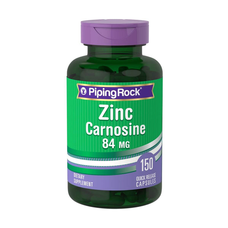 Carnosina Zinc Carnosine 84 Mg 150 Caps Apoyo Digestivo Piping Rock
