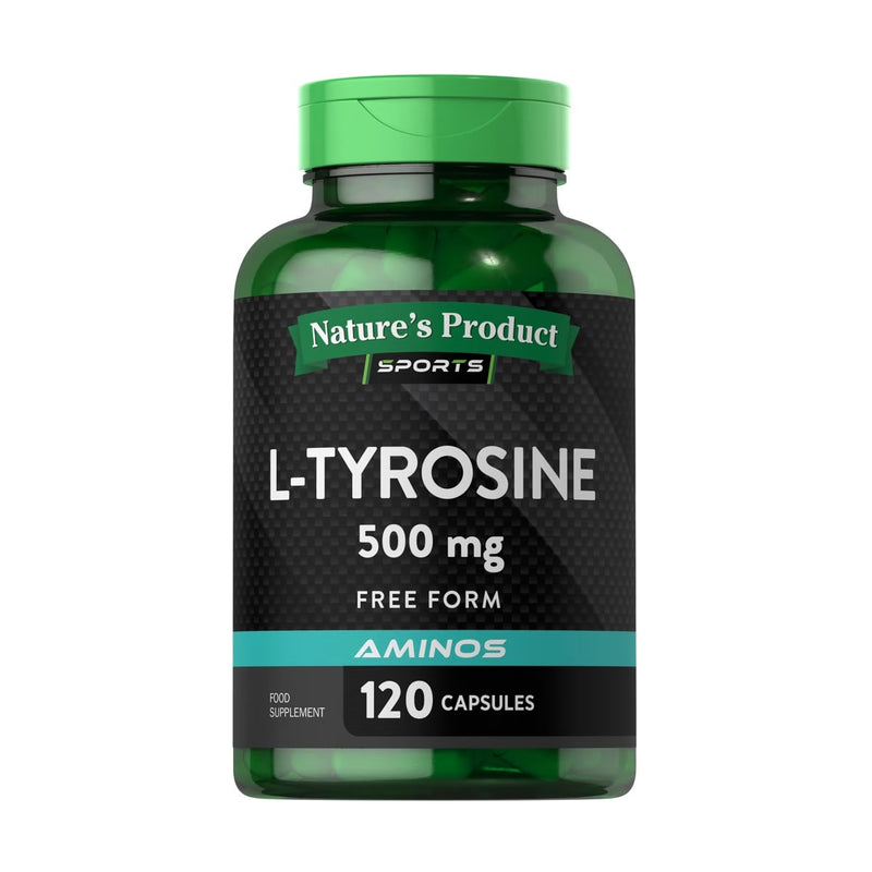 L-Tirosina L-tyrosine 500 Mg Aminoacido 120 Capsulas Piping Rock