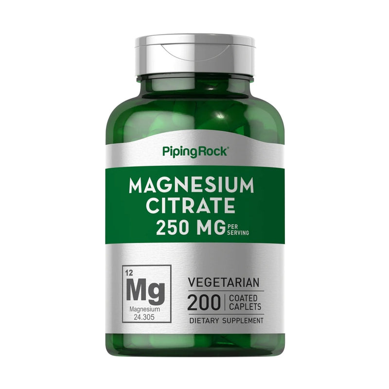 Citrato Magnesio Magnesium Citrate 250 Mg 200 Caplets Piping Rock