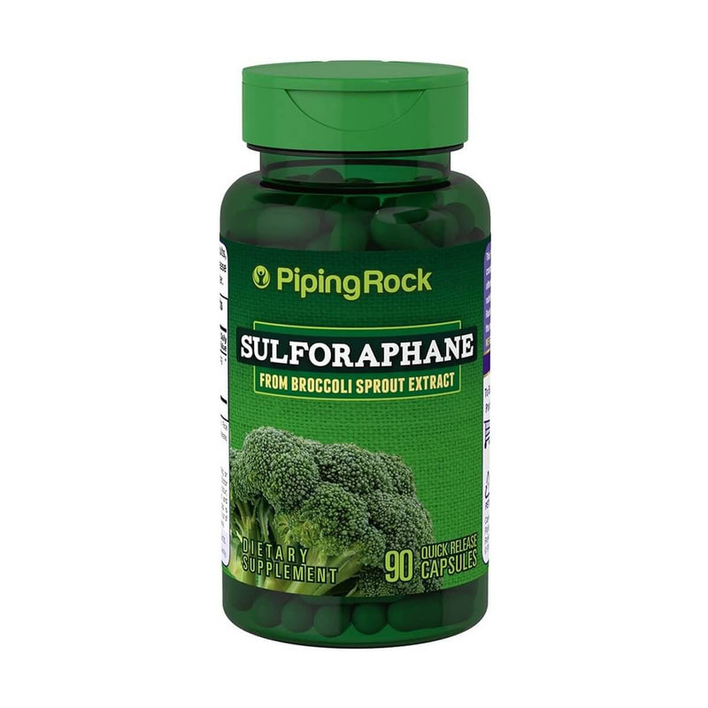 Sulforaphane Broccoli Sulforafano Brocoli Extracto 90 Caps Piping Rock